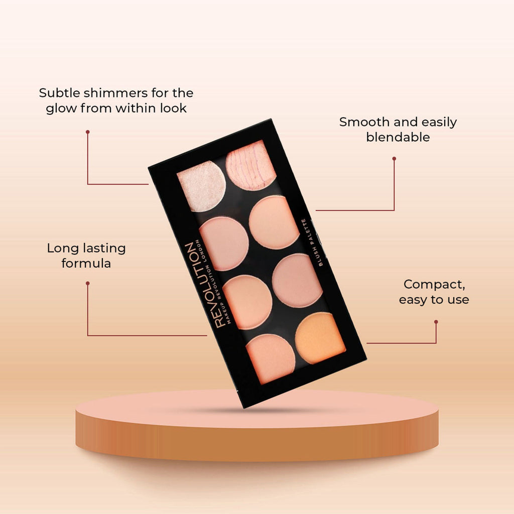 Makeup Revolution Ultra Blush and Contour Palette - Hot Spice - Distacart