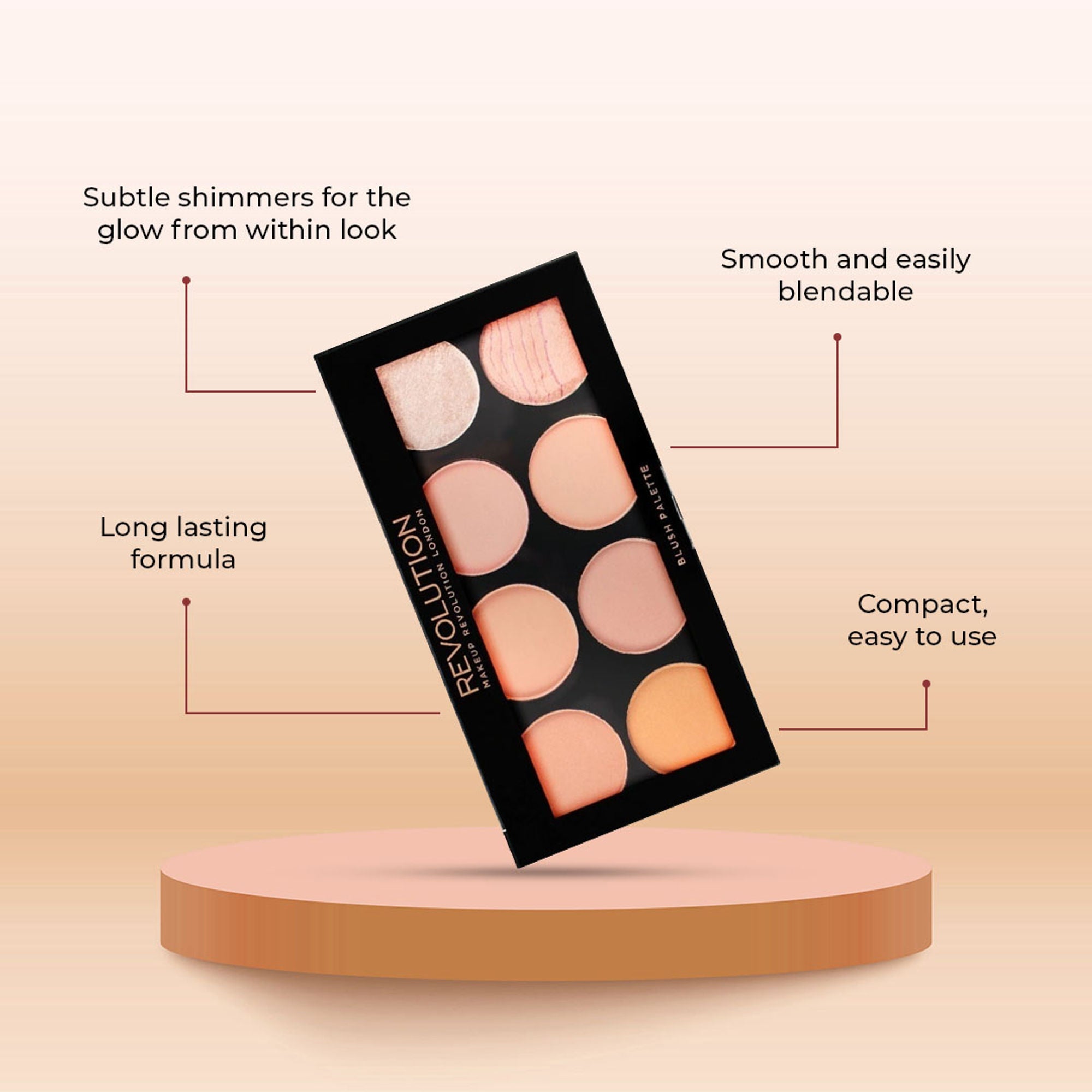 Makeup Revolution Ultra Blush and Contour Palette - Hot Spice - Distacart