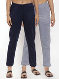 TAG 7 Women Acrylic Pack of 2 Wool Blend Ankle-Length Leggings Pants