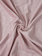 KLOTTHE Pink Woolen 300TC King Bedsheet Fitted Bedsheet With 2 Pillow Covers
