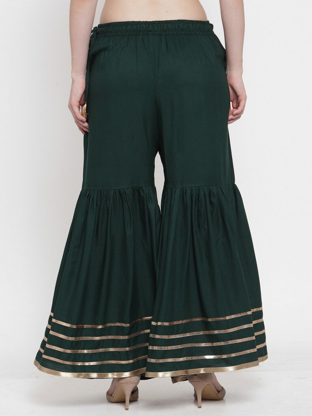 TAG 7 Women Flared Ethnic Palazzos