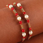 Set of 2 Pearl Rakhis 