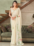 Tikhi Imli Embellished Floral Saree - Distacart