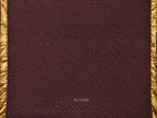 Dark Brown Bandhani Kanchipuram Silk Handloom Saree with Mango Pallu Design - Global Threads
