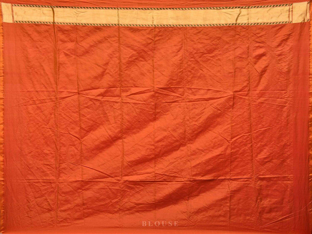 Dark Green Bandhani Paithani Silk Handloom Saree with One Side Border Design - Global Threads