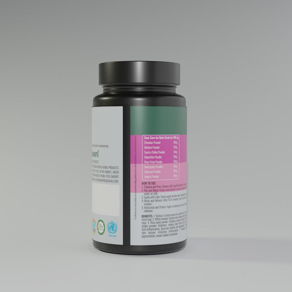 Tejaswani Herbs and Herbal Products Face Care for Dark Circle Powder