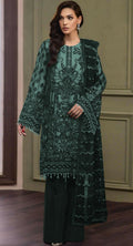 Anaita Teal Green Heavy Organza With Embroidery And Khatli Work Salwar Suit - Distacart