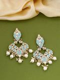 Shoshaa Turquoise Blue Contemporary Drop Earrings For Women - Distacart