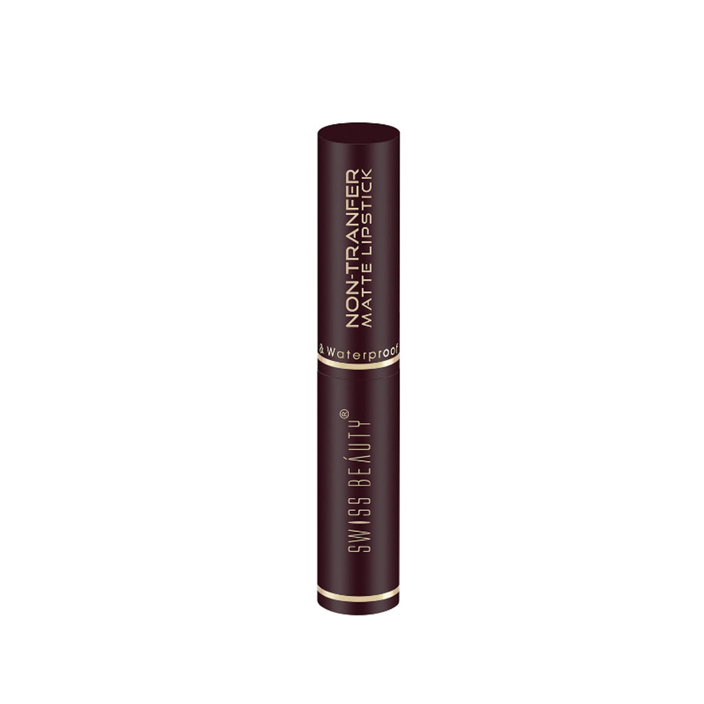 Swiss Beauty Non-Transfer Matte Lipstick - 21 Bold Wine - Distacart