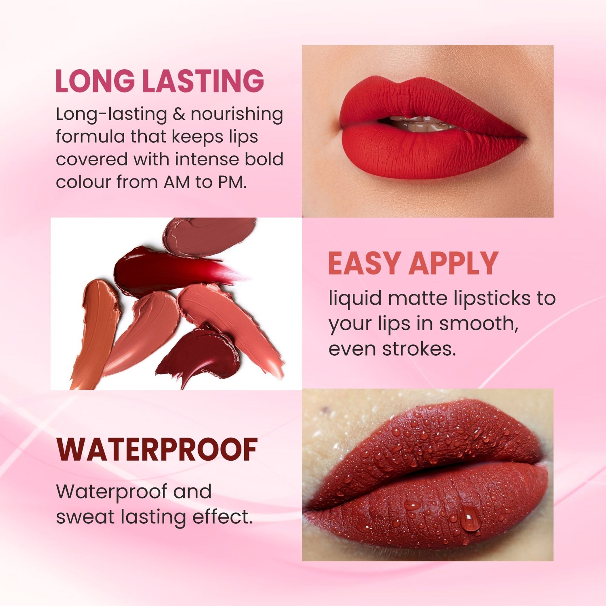 VERYMISS Ultra Velvet Matte Liquid Lipstick - 202 Ruby Pink
