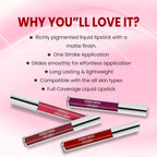 VERYMISS Set Of 4 Long Stay Velvet Matte Non Transfer Lip Color Combo 3