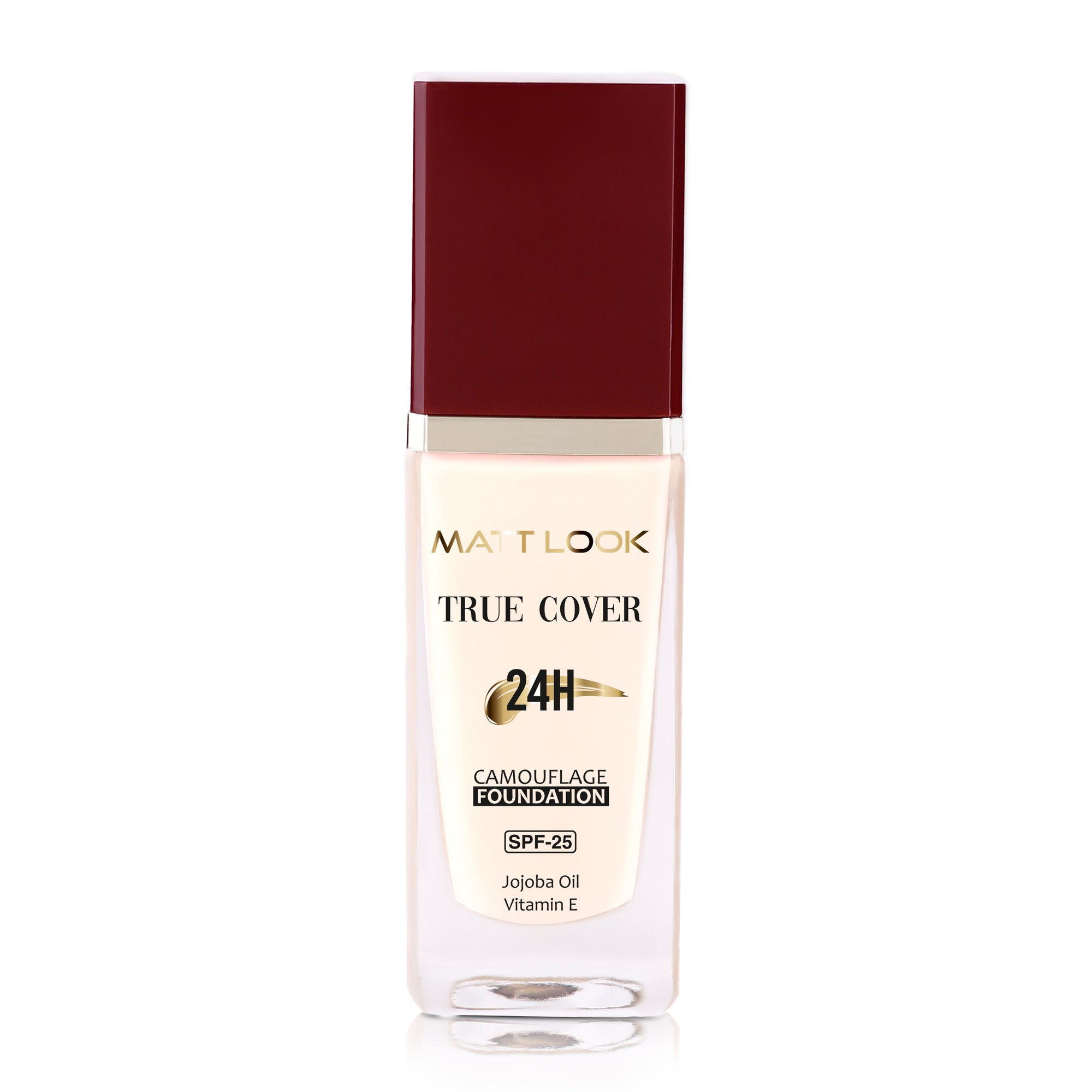 Matt Look True Cover Camouflage 24Hrs Long Stay Foundation - Rose Beige