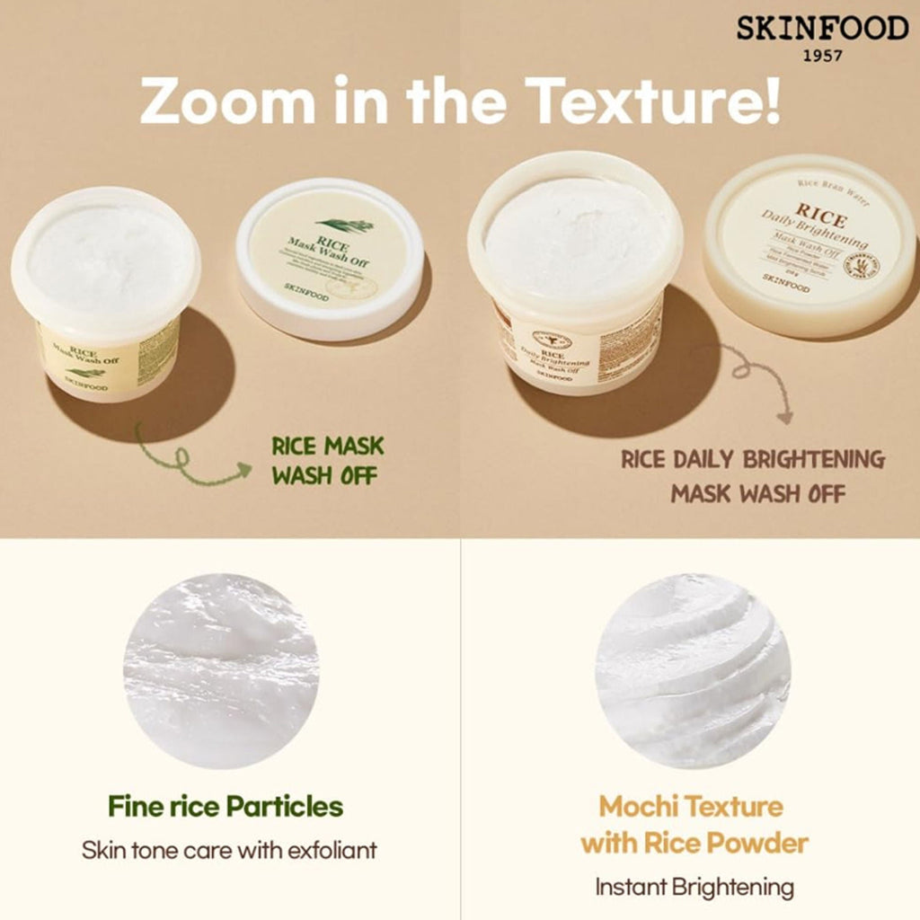 Skinfood Rice Daily Brightening Mask Wash Off