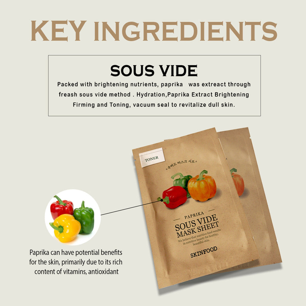 Skinfood Sous Vide Mask Sheet - Paprika - Distacart