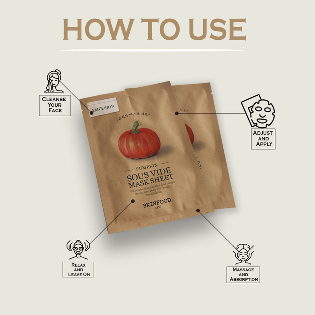 Skinfood Sous Vide Mask Sheet - Pumpkin - Distacart