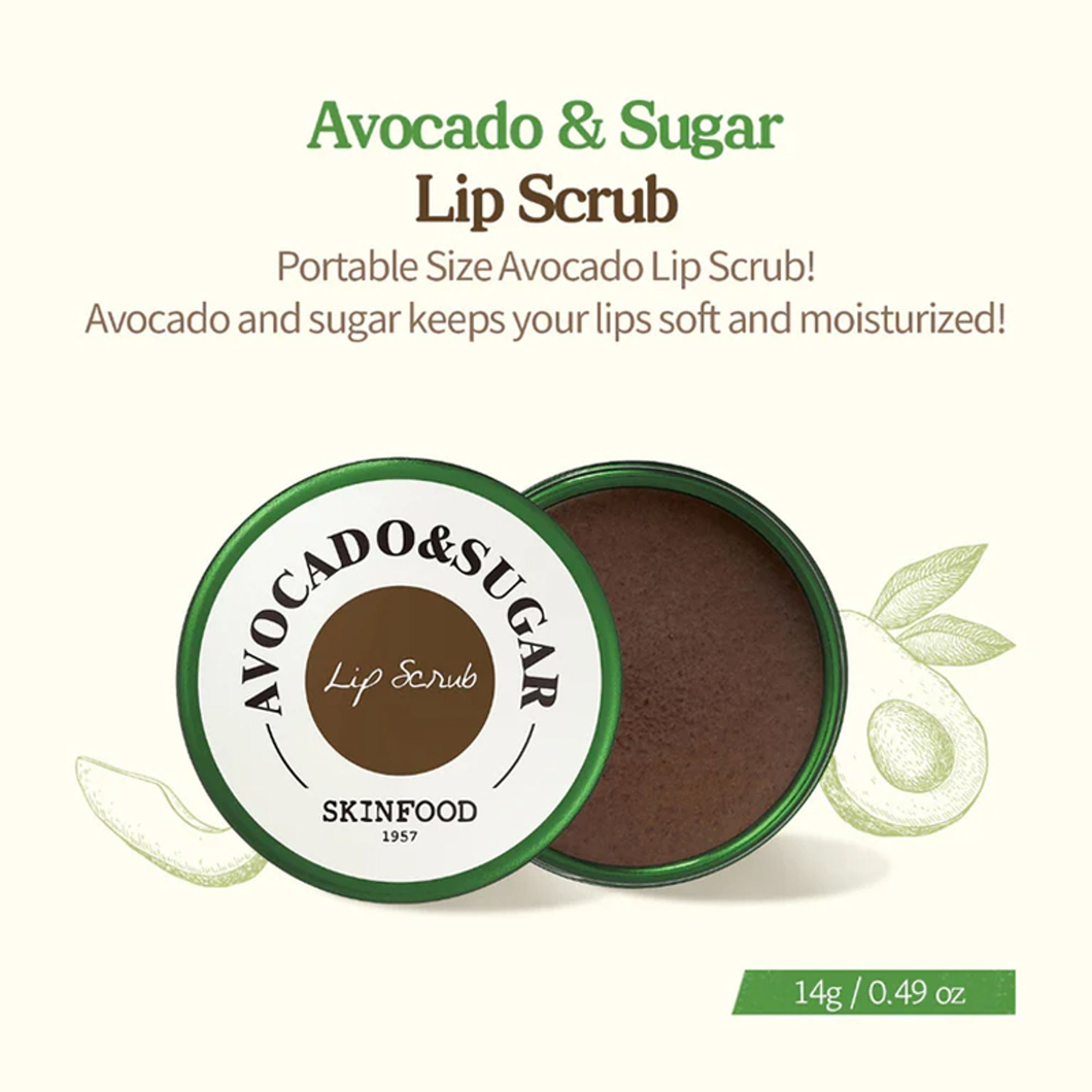 Skinfood Avocado & Sugar Lip Scrub