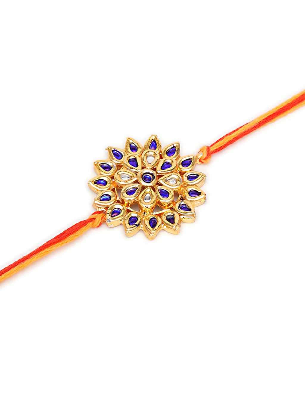 Designer kundan Rakhi - Ruby Raang - Distacart