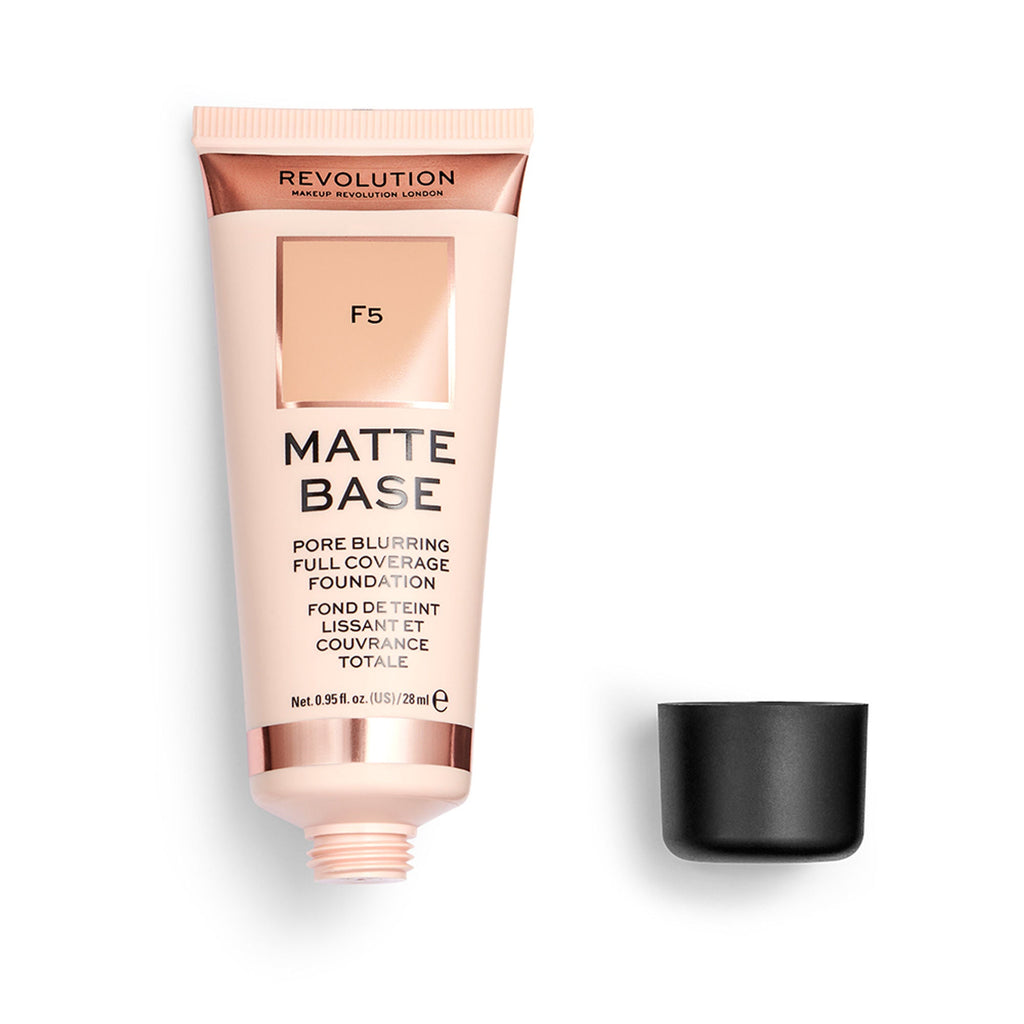 Makeup Revolution Matte Base Foundation - F5 - Distacart