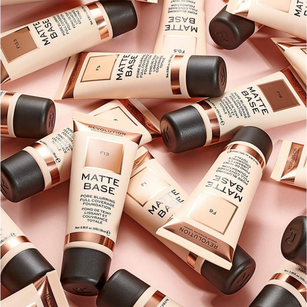 Makeup Revolution Matte Base Foundation - F5 - Distacart