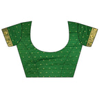 Joban Fashion Light Green Banarasi Soft Silk Peacock Butta Work Saree - Distacart