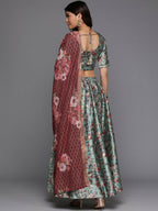 Ahalyaa women's wear Traditional wear lehenga choli - Green