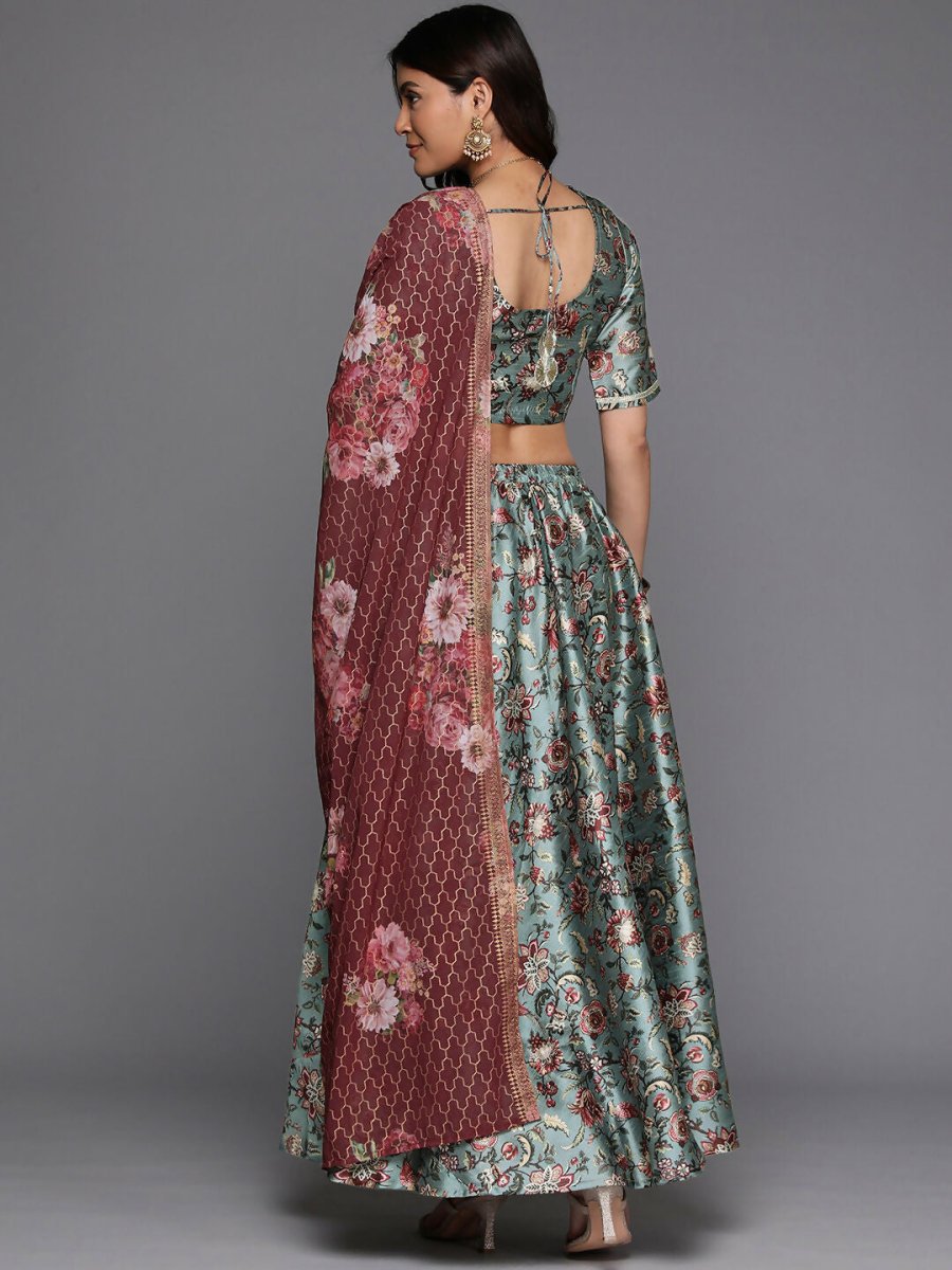 Ahalyaa women's wear Traditional wear lehenga choli - Green