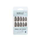 shills professional reusable press on nails log almond spn693