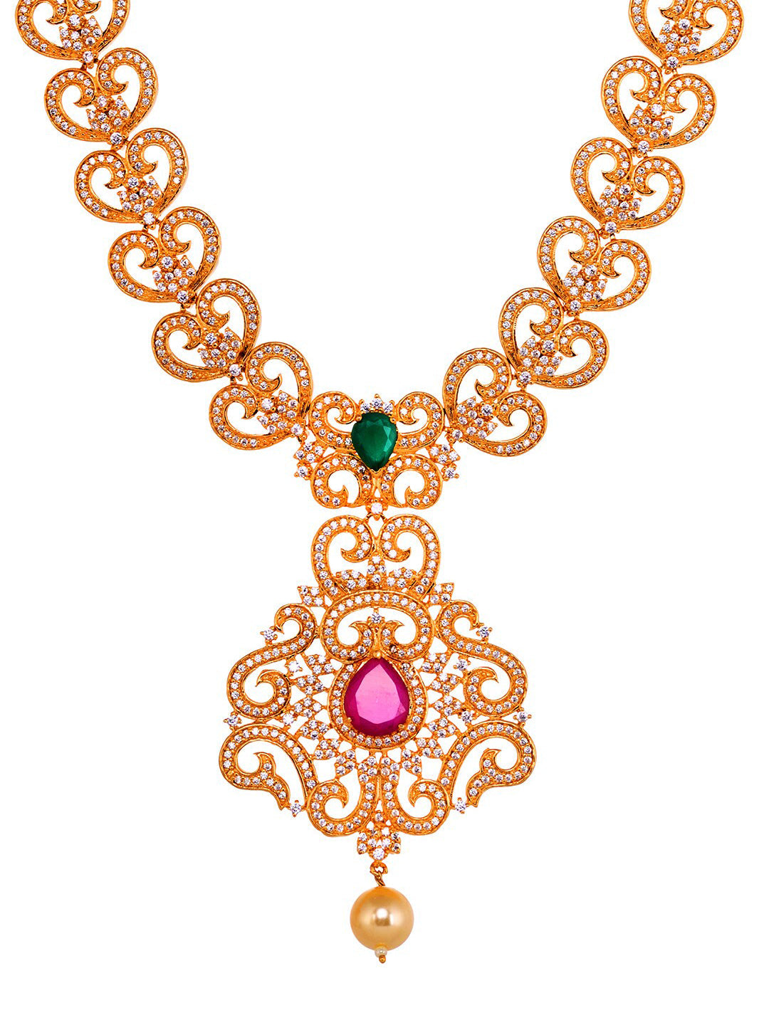 Saraf RS Jewellery Gold-Plated Multi-Colored Jewellery Set - Distacart