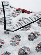 Sangria Women Floral Printed Regular Kurta with Palazzos & Belt