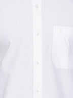 Ramraj Cotton Mens Half Sleeve Formal Poly Cotton White Shirt
