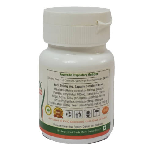 Deep Ayurveda Twakdetox 500mg Veg Capsules - Distacart