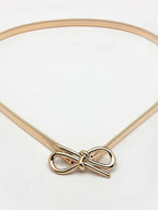 NVR Women Circular Gold-Polished Stretchable Metal Belt