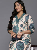 Ahalyaa Women's Traditional wear Kurta Set - Tan