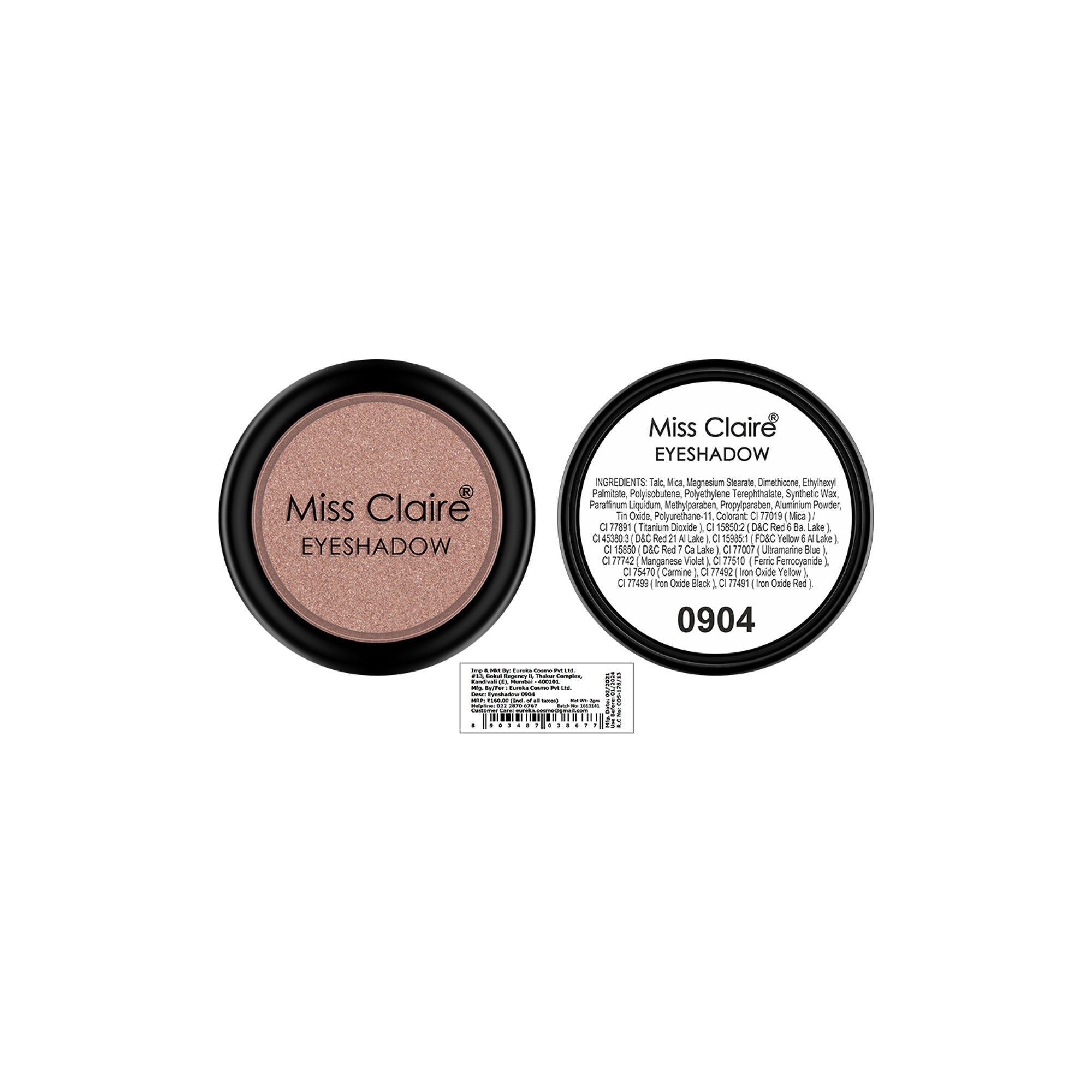 Miss Claire Single Eyeshadow - 904 - Distacart