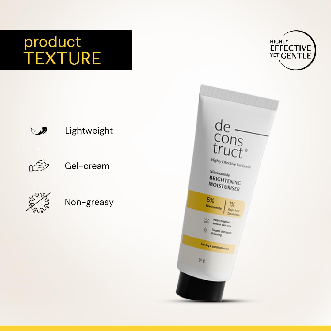 Deconstruct Niacinamide Brightening Face Moisturizer 5% Niacinamide + 1% Kojic Acid + 5% Vitamin C