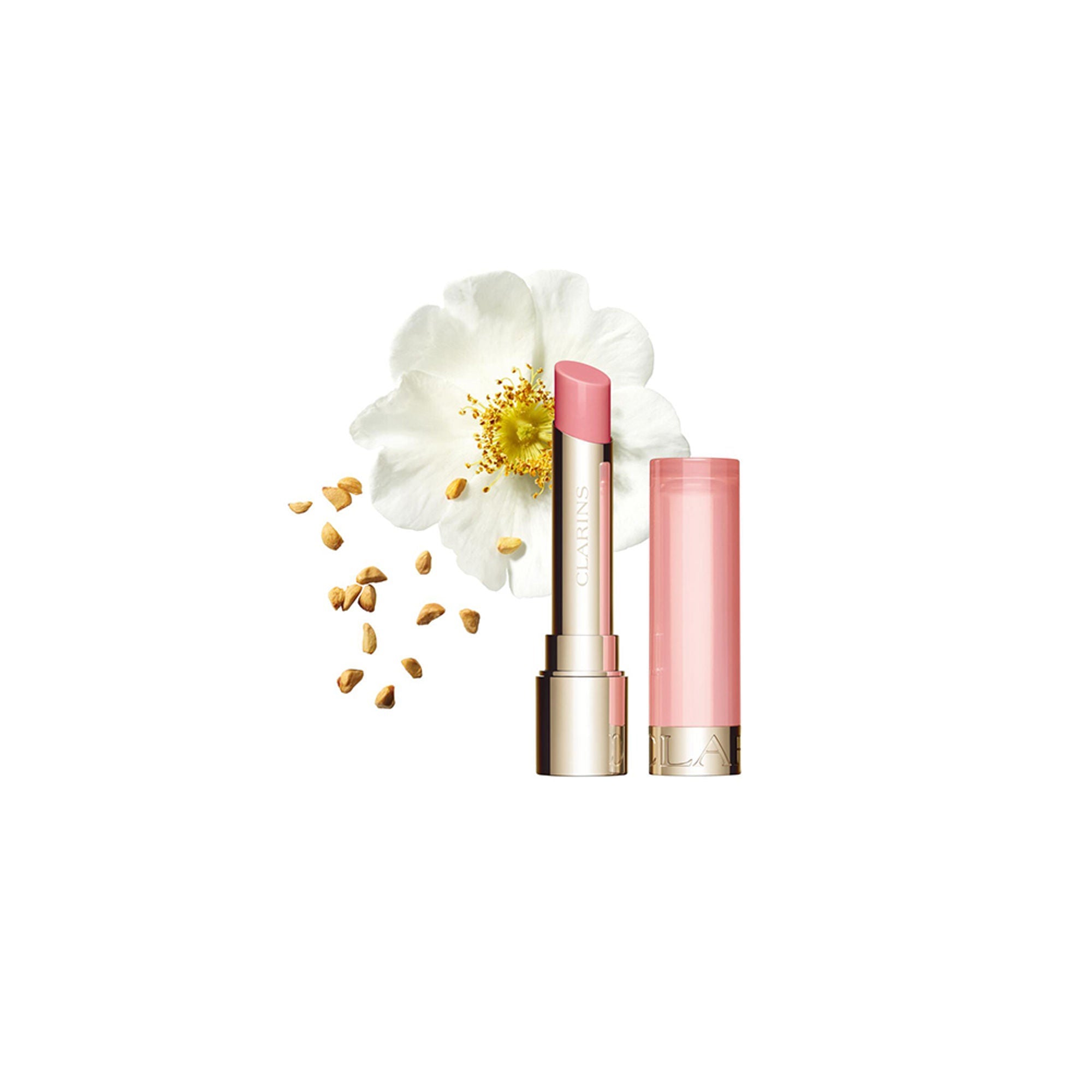 Clarins Lip Oil Balm - 01 Pale Pink - Distacart