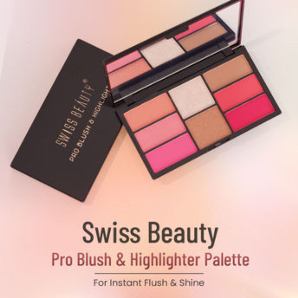 Swiss Beauty Pro Blush & Highlight - Shade 04 - Distacart