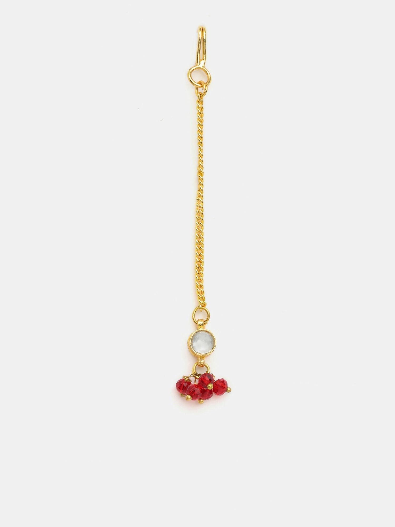 Ruby Raang Noor-E-Laal Pearl Tikka Set - Distacart
