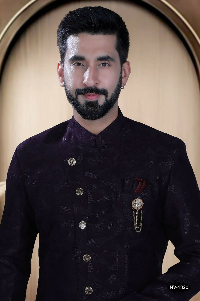 Joban Fashion Men's Wine TR Kurta with Pyjama