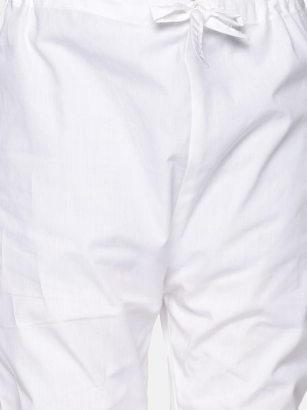 Sethukrishna Boys Cream-Coloured & White Kurta With Pyjamas