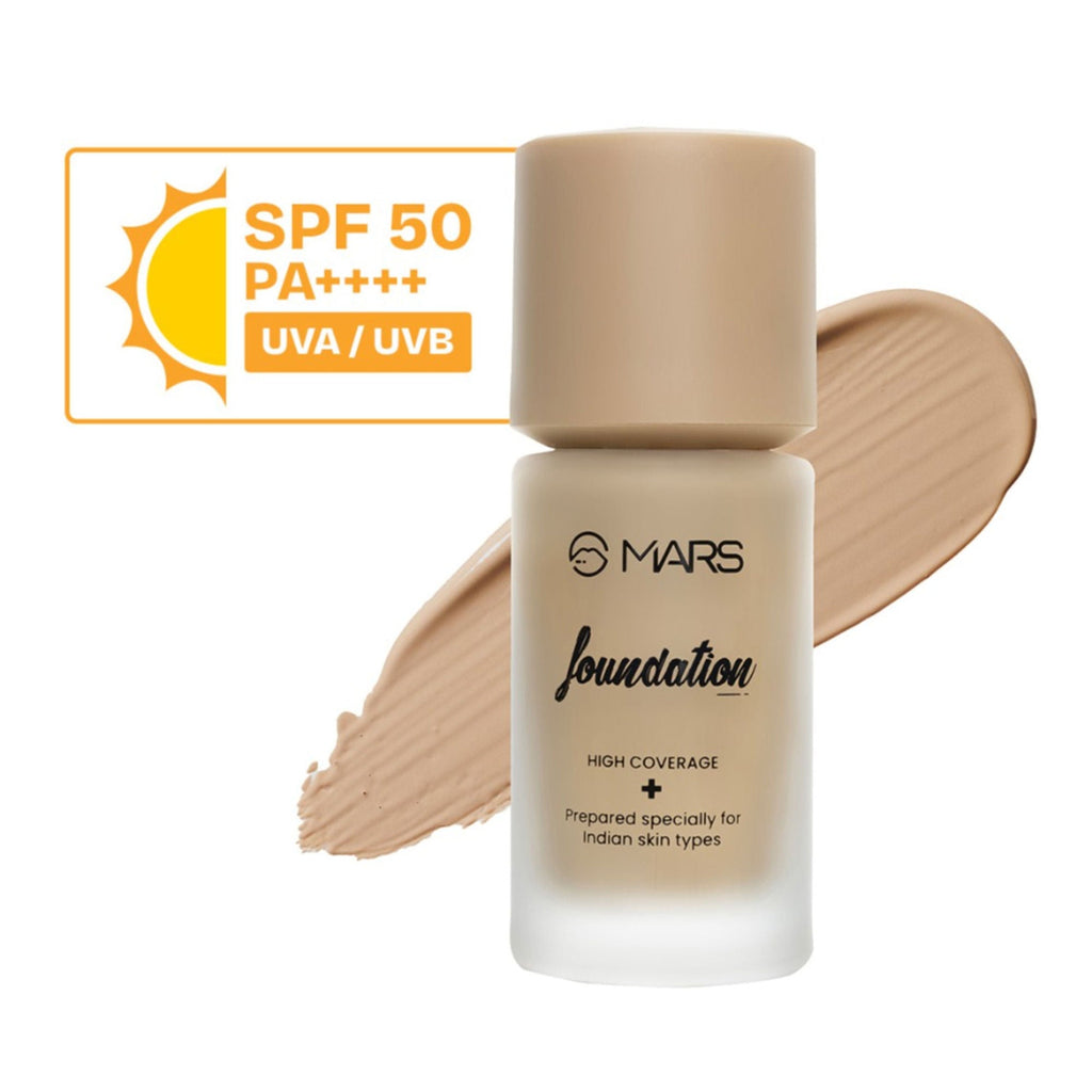 MARS Cosmetics SPF50 PA++++ High Coverage Liquid Foundation - 4
