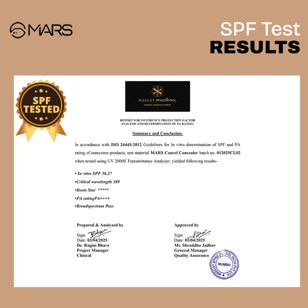 MARS Cosmetics SPF 50 PA++++ Cancel Concealer - 01-Veil - Distacart