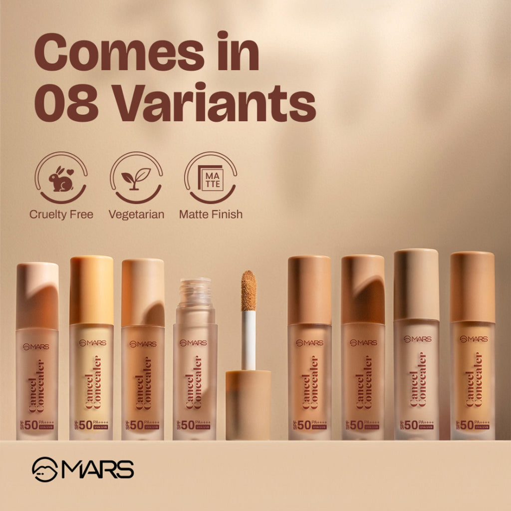 MARS Cosmetics SPF 50 PA++++ Cancel Concealer - 01-Veil - Distacart