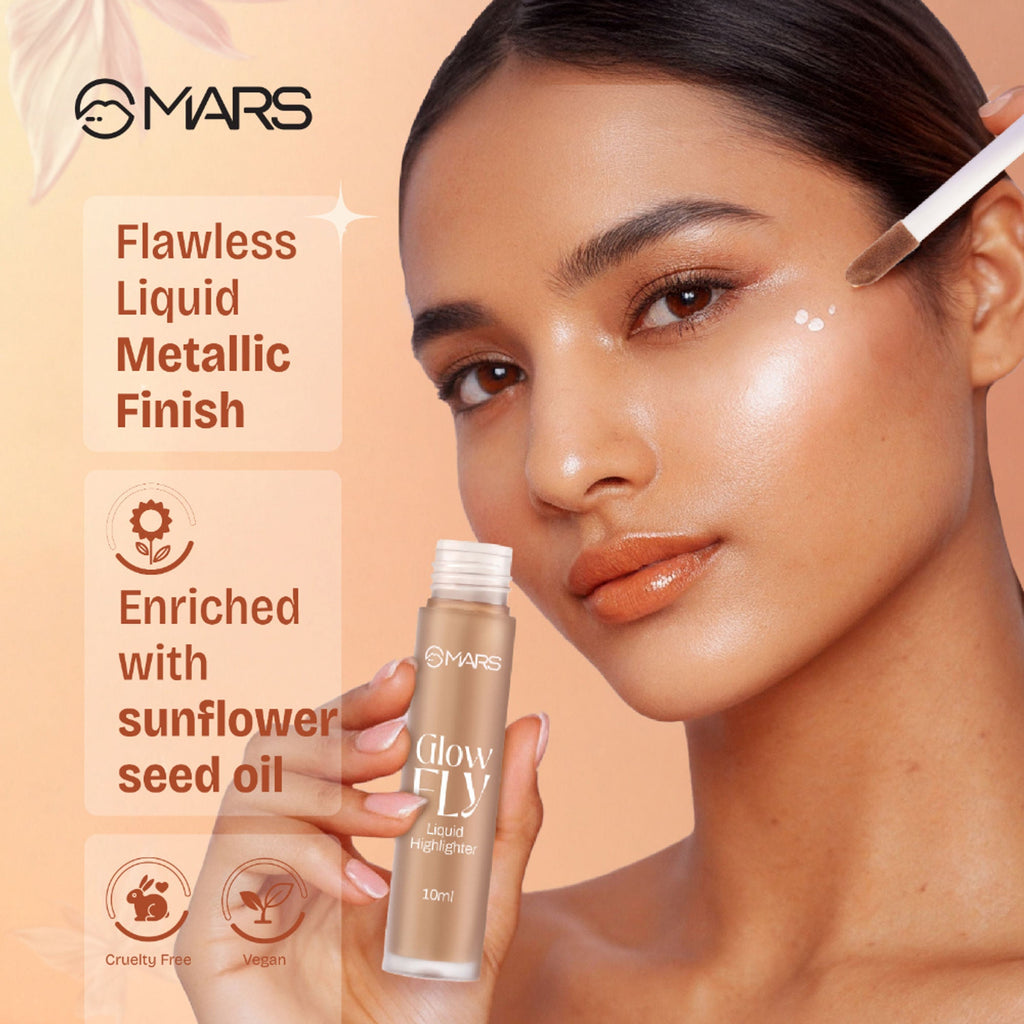 MARS Cosmetics Glow Fly Liquid Highlighter - 03-Winged Gold