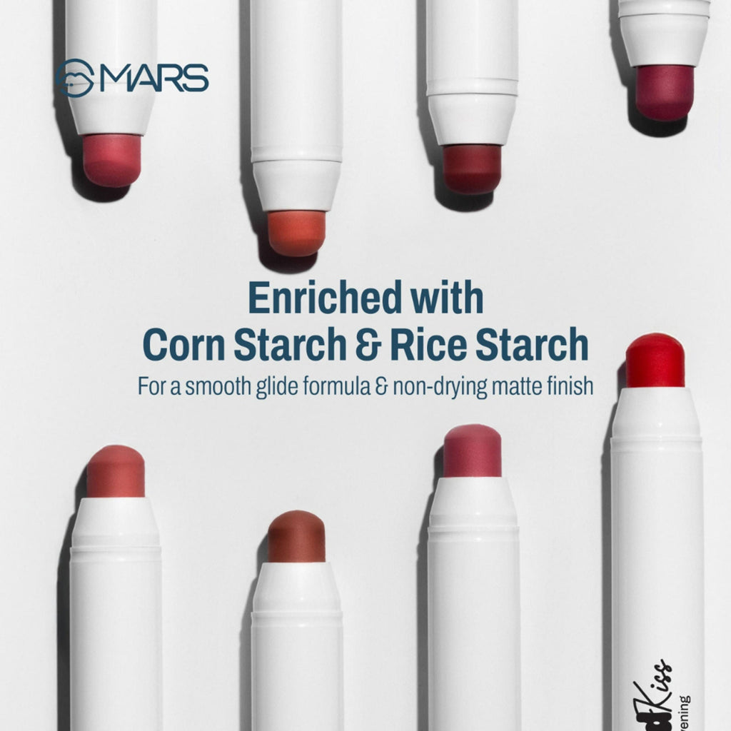 MARS Cosmetics Cloud Kiss Soft - Matte Lip Crayon - 15 Midnight Berry