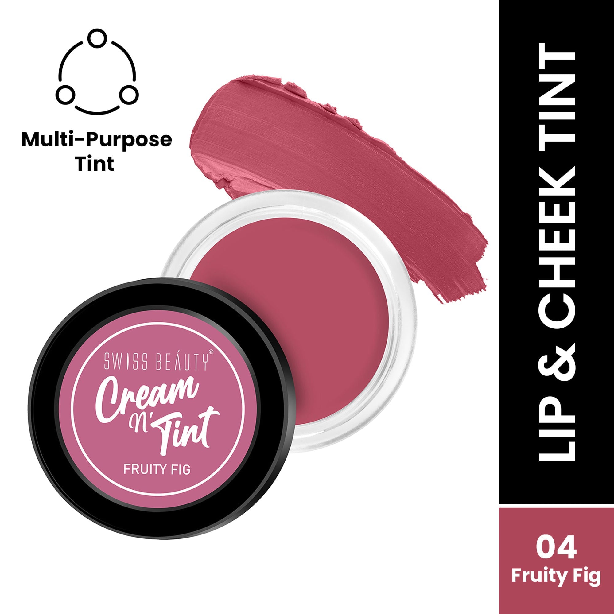 Swiss Beauty Lip & Cheek Cream - Fruity Fig