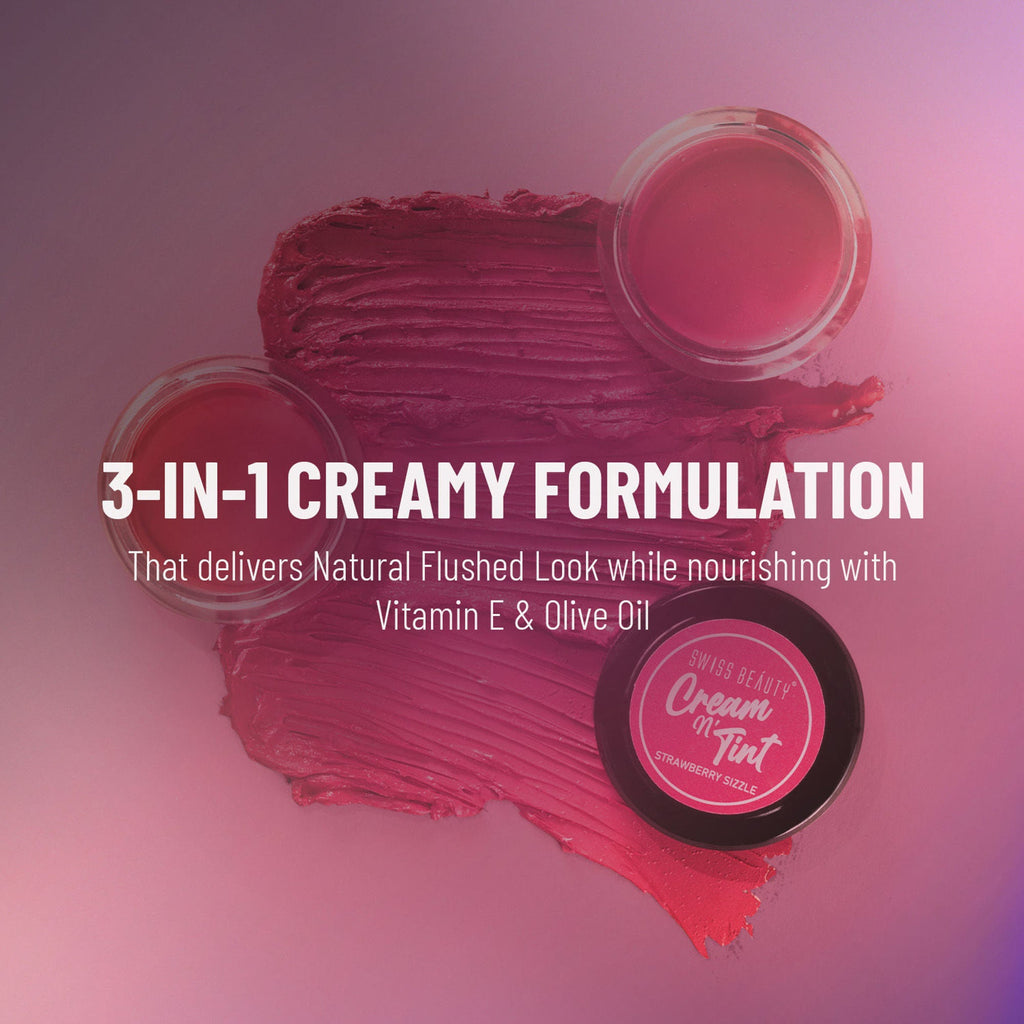 Swiss Beauty Lip & Cheek Cream - Fruity Fig - Distacart