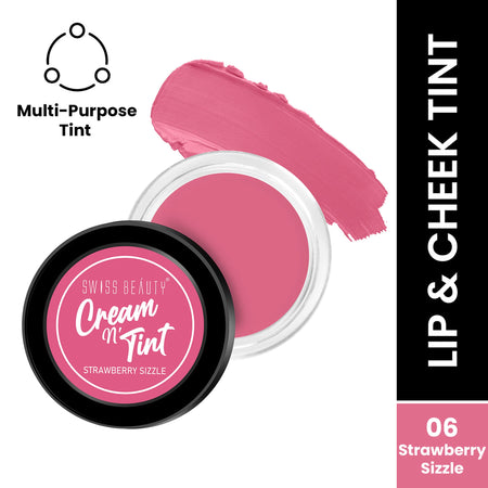 Swiss Beauty Lip & Cheek Cream - Strawberry Sizzle