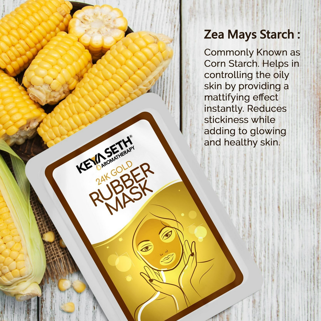 Keya Seth Aromatherapy 24k Gold Rubber Facial Mask - Distacart