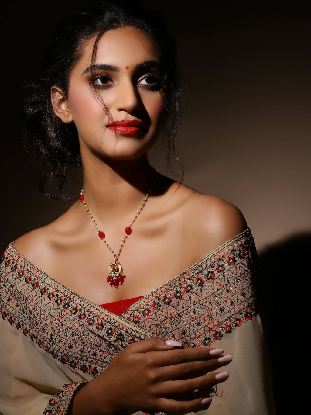 Women's Gold-Plated Necklace - Ruby Raang - Distacart